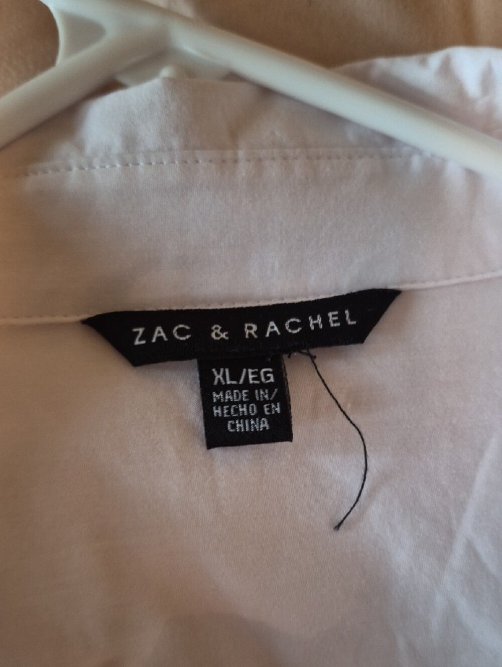 Zac & Rachel White Casual Button-Down Shirt with Chest Pockets - Picture 4 of 5
